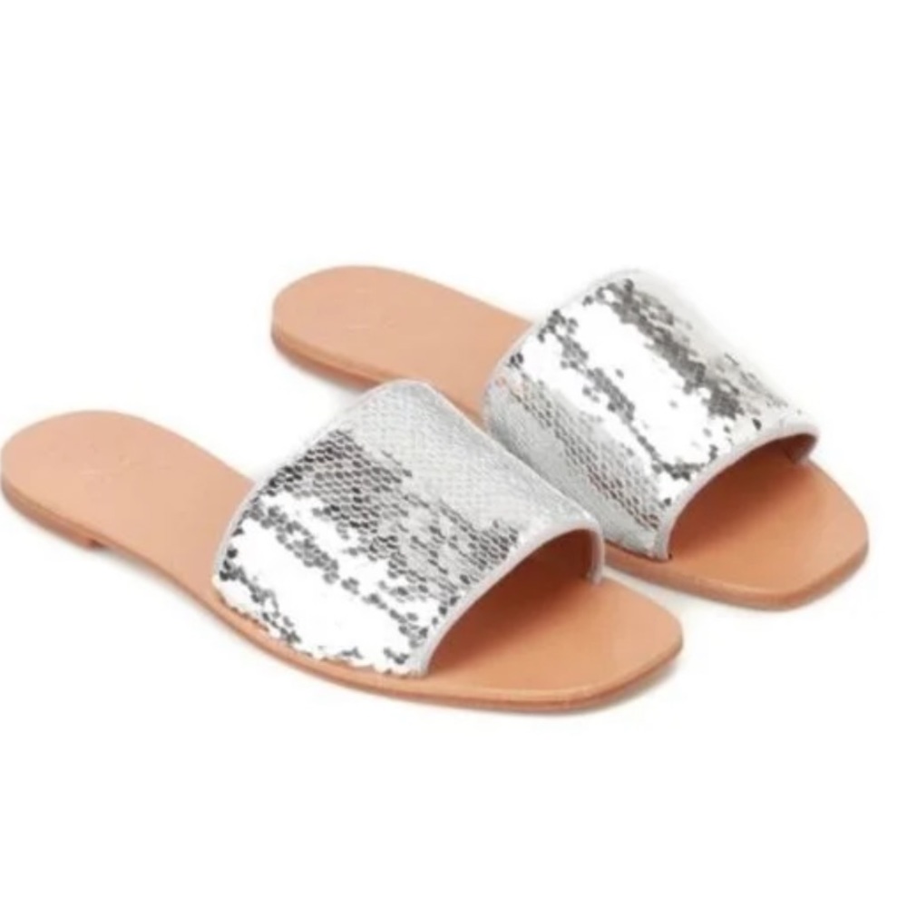 New Tory Burch Color Changing Carter Sequin Slides